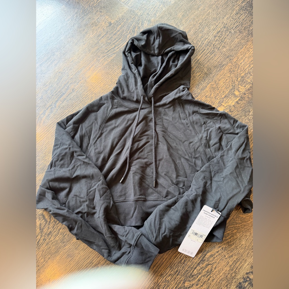 Black Pullover Hoodie with Drawstring
